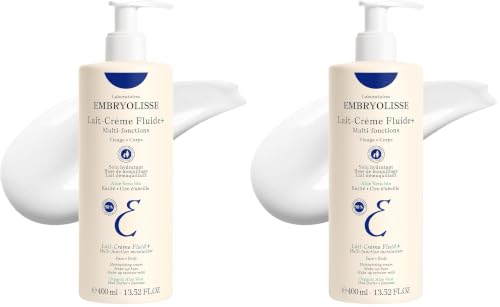 Embryolisse Lait-Crème Fluid Face & Body Moisturizer 13.52 Fl Oz Pack of 2