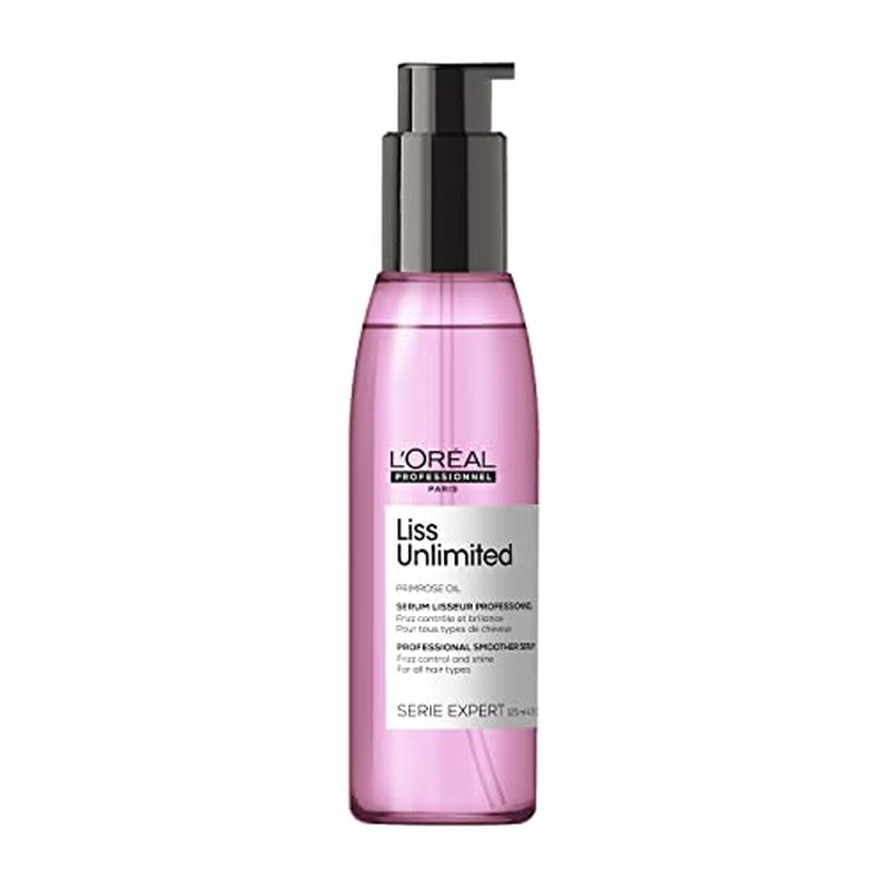 L'Or?al Professionnel Paris Liss Unlimited Blow-Dry Serum - For Frizz-Prone Hair, Provides Long-Lasting Frizz and Humidity Protection, With Prokeratin