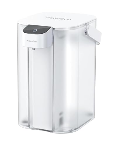 Waterdrop Electric Water Filter Pitcher 15-Cup NSF/ANSI 42 White Upgraded Chloramine