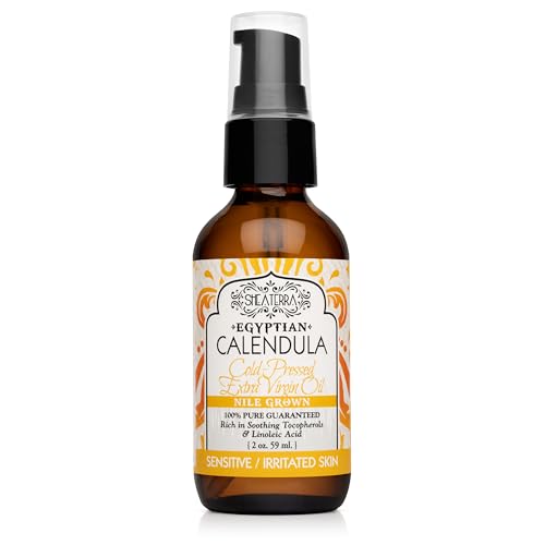 Calendula Seed Oil - Pure Cold-Pressed Facial Oil for Sensitive Skin - 2 oz