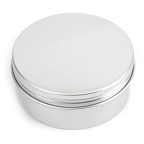 24 Pack Aluminum Storage Tin Cans 8oz with Screw Top Lids - Multipurpose Organizers