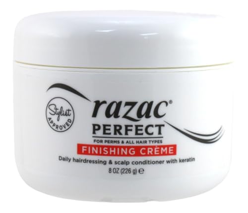 Razac Perfect Finish Perm Cream - 8oz Dual Pack for Hair Styling & Protection