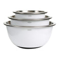 White 3-Piece Stainless Steel Mixing Bowls Set - OXO Good Grips Kitchen