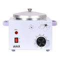 White Wax Warmer Machine for Painless Hair Removal - Large Capacity Metal Heater