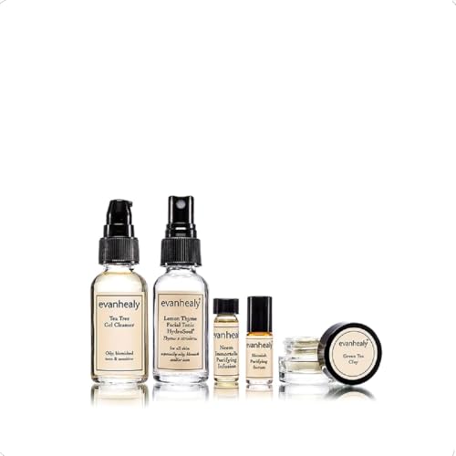 Detoxifying Skin Care Set with Facial Mask & Gentle Cleanser for Blemish-Prone Skin