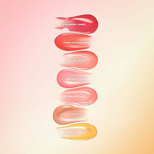 Gisou Honey Infused Lip Oils Gloss Hour Edition - Trio Pack, Hydrating Non-Sticky Lip Gloss Set