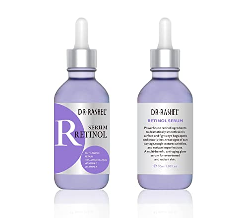 Vitamin C Retinol Hyaluronic Acid Face Serum Set - Moisturizing & Repair, 3 Pack