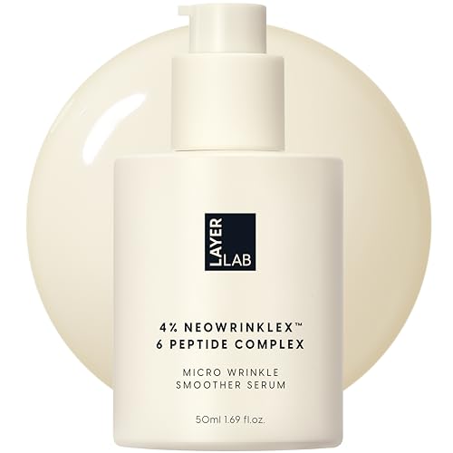 LAYERLAB Micro Wrinkle Smoother Serum, Korean Skincare with 2% Arginine PCA for Plumping & Elasticity, Daily Facial Serum for Smooth Texture & Glow, K-Beauty, 1.69 fl oz