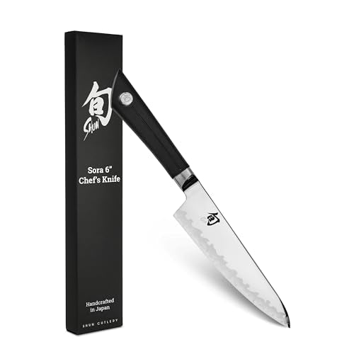 Shun Sora 6" Chef's Knife - Japanese Gyuto, VG10 San Mai Edge, PP/TPE Handle