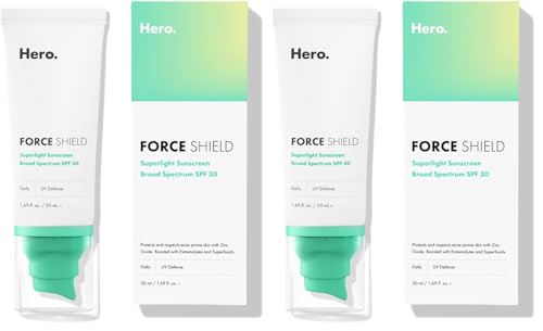 SPF 30 Sunscreen Pack of 2 - Lightweight, Fragrance-Free Face Sunscreen with Zinc Oxide 1.69 Fl Oz