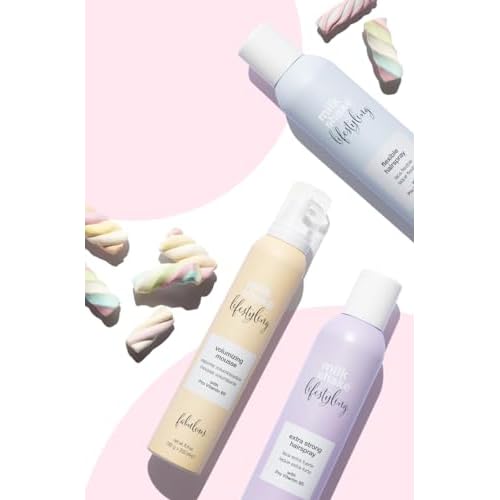 milk_shake Lifestyling Volumizing Mousse - Medium to Strong Holding Foam | Provides Body, Volume, and Curl Retention | 6.4 oz (200 ml)