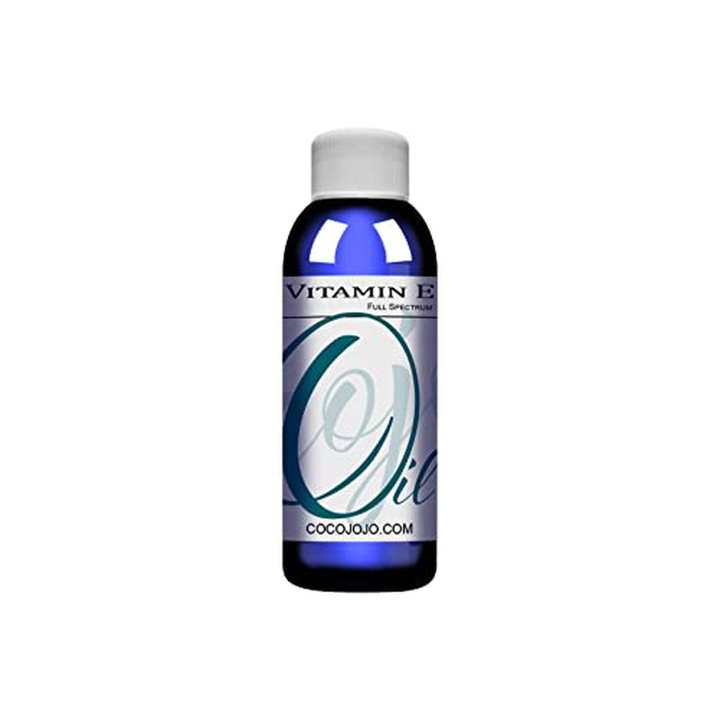 cocojojo Vitamin E Oil for Skin, Organic Vitamin E Oil for Hair, Face, Liquid Vitamin E, Vitamin E Body Oil, 100% Pure Natural Cold Pressed Unrefined, Moisturizes & Nourishes, Non GMO - 4 Oz