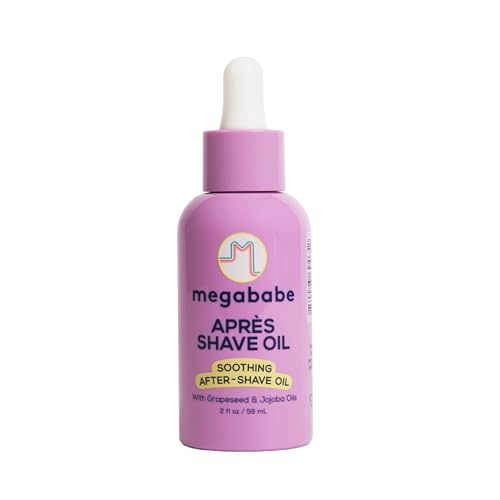 Megababe Apr?s Shave Oil | Soothing After-Shave Oil | Vacation Essential | with Grapeseed & Jojoba Oils | 2 fl oz