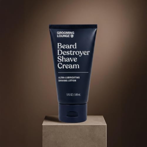 Grooming Lounge Beard Destroyer Shave Cream for Men, Rosemary & Aloe