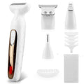 4-in-1 Waterproof Body & Bikini Trimmer for Men and Women - Cordless, hypoallergenic blades, USB Rechargeable