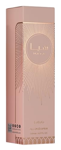 Lattafa Haya Fruity Floral Long-Lasting Women’s All Over Spray 5.07 Fl Oz