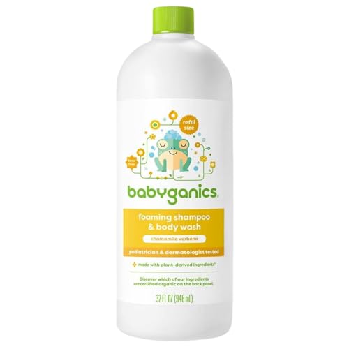 Babyganics Chamomile Verbena Baby Shampoo & Body Wash Refill 32 Fl Oz