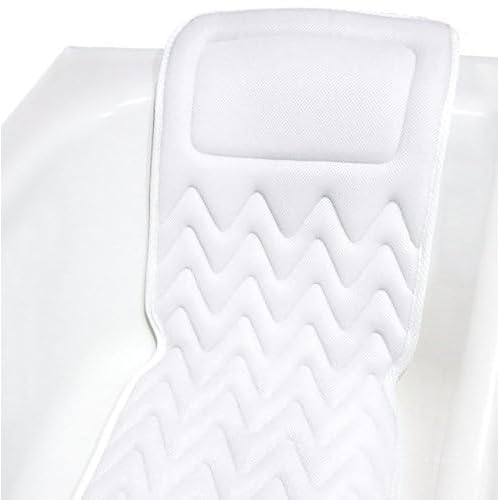 Bath Pillow for Tub, Full Body Bathtub Pillow and Mat for Head, Neck and Back Support, Relaxing Spa Cushion Head Rest and Mat for Tub Jacuzzi, Luxury Bathtub Accessories for Women and Men Quick Drying