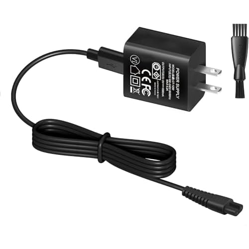 5V Trimmer Charger compatible with Hatteker RFC-588 RFC-598 RFC-690 RFC-692 RFC-696 RSCX-9598 RSCX-7568 Cordless Hair Trimmer Pro Hair Clippers Beard Trimmer & Electric Shaver Razor.