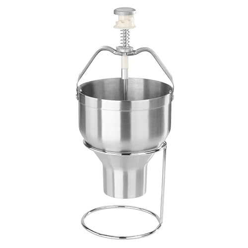 Stainless Steel Pancake Batter Dispenser with Stand - Commercial Kitchen Tool