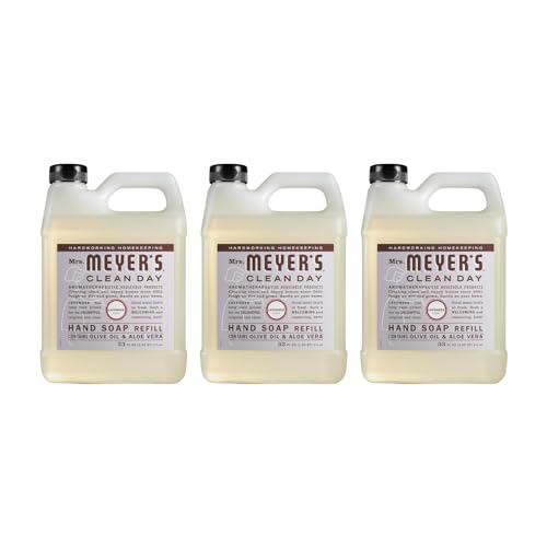 Mrs. Meyers Lavender Liquid Hand Soap Refill Pack of 3 - Eco-Friendly, 33 Oz