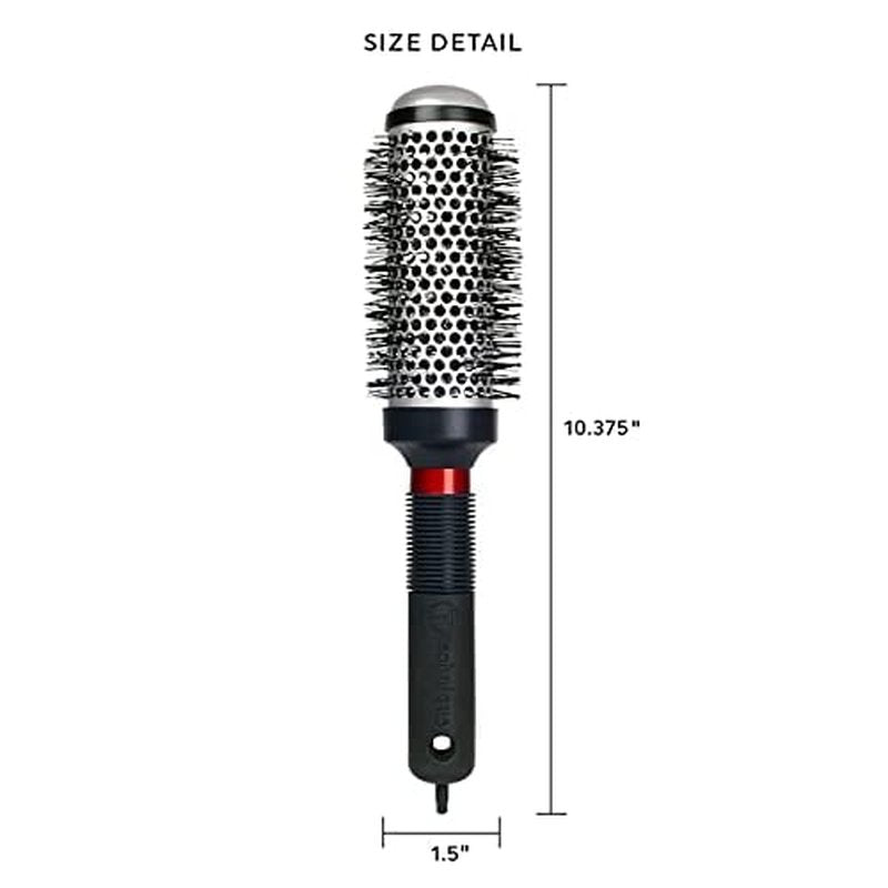 Cricket Technique Thermal Hair Brush #350 1.5¡± for Curling, and Styling ? Heat-Retaining Barrel with Anti-Static Tourmaline Bristles, Round Thermal Brush, Ideal for All Hair Types