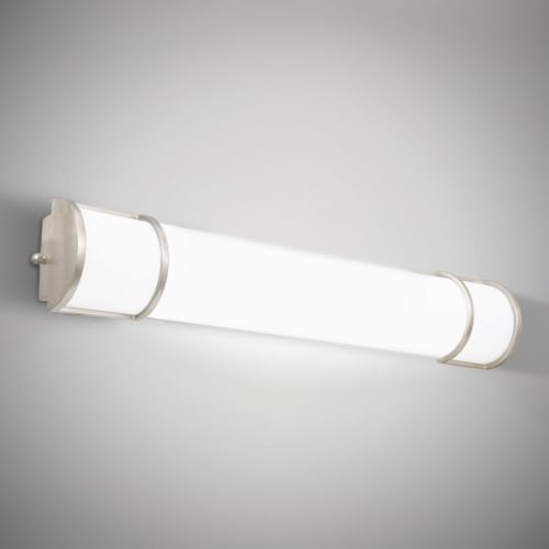 36-Inch Brushed Nickel LED Vanity Light Fixture, Dimmable 3CCT Over Mirror