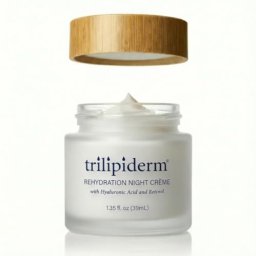 Trilipiderm Rehydration Night Crème with Hyaluronic Acid & Vitamins A C E, 1.35 oz