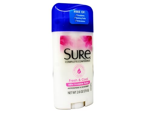 Sure Original Solid Antiperspirant Deodorant 2.6 oz Pack of 6 - Fresh & Cool