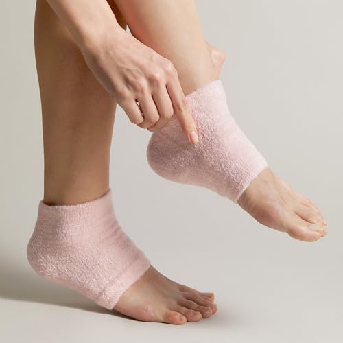 Gel-Lined Heel Socks Set for Cracked Heel Hydration and Repair - 3 Pairs