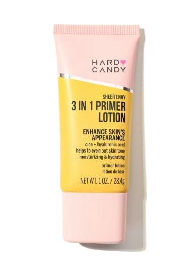 Hard Candy Sheer Envy 3-in-1 Primer Lotion, Moisturizing Face Primer
