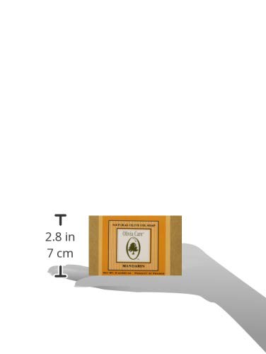 Olivia Care Mandarin & Olive Oil Organic Vegan Bath Bar Soap Pack of 4 - 8oz Each