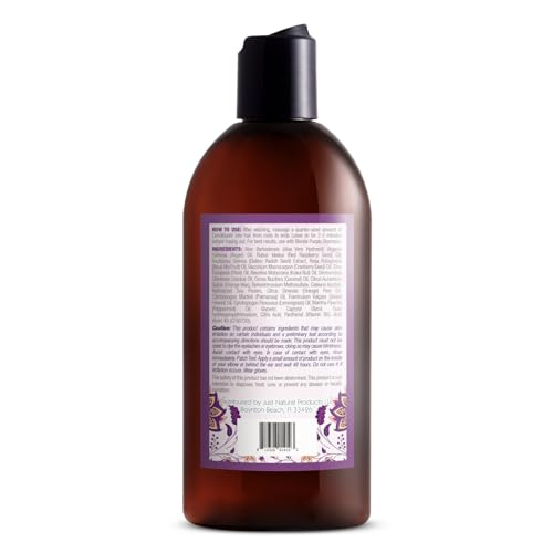 Purple Conditioner for Blonde Silver Hair - Eliminates Brassiness, Hydrates & Repairs - 8 oz