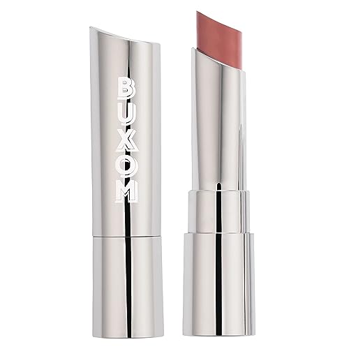 Full-On Plumping Satin Lipstick - Juicy Peach 0.63 oz - Hydrating, Long-Lasting Lip Color with Peptides & Hyaluronic Acid
