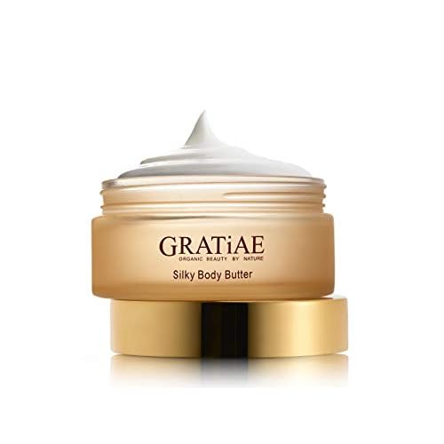 Gratiae Organic Beauty by Nature Silky Body Butter with Shea Butter ? Moisturizing Body Cream, Passion Fruit & Lime, 5.95 fl oz