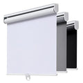 AOSKY Blackout Cordless Roller Shade for Indoor Windows 70x72 White - Energy Efficient & Safe