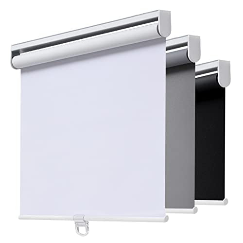 AOSKY Blackout Cordless Roller Shade for Indoor Windows 70x72 White - Energy Efficient & Safe
