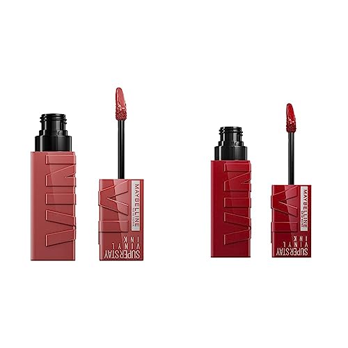 Longwear Lipstick Bundle - Cranberry Red & Pink Vinyl Ink Liquid Lip Color