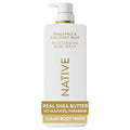Moisturizing Body Wash with Shea Butter - Hydrating & Gentle for Sensitive Skin, Pineapple & Coconut Milk, 22 Fl Oz (Pack of 6)