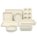 Linen White 10-Piece Nonstick Baking Pan Set - Martha Stewart Gallen