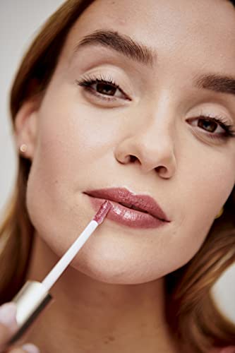 Hydrating Hyaluronic Lip Gloss Mocha Latte - Non-Sticky, Plumps & Smooths, Vegan & Cruelty-Free