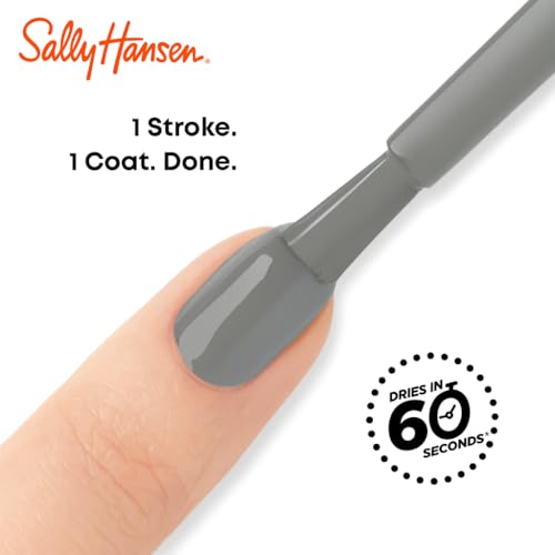 Sally Hansen Insta-Dri Hershey Kisses Nail Polish | Quick Dry, Long Lasting, Streak-Free Shine | Opaque, Glitter | 726 Giving KISSES | Light Gray Nail Color