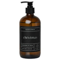 River Birch Christmas Scented Natural Hand Soap with Amber Dispenser - Moisturizing & Vegan, 16 Fl Oz