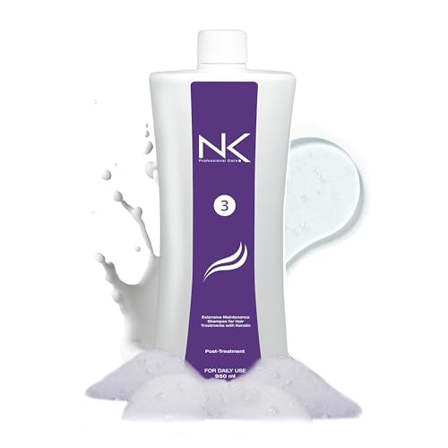 NK Professional Care Step 3 Keratin Maintenance Shampoo 32 Fl Oz - Salt-Free, Post-Treatment Hair Cleansing