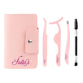 Eyelash Applicator Tool 4-in-1 Lash Applicator Tool Set with Eyelash Extension Tweezers, Brush Eye Lash Applicator Tools DIY Eyelash Extension Tweezers Kit for Beginners Eyelash Extensions Tool