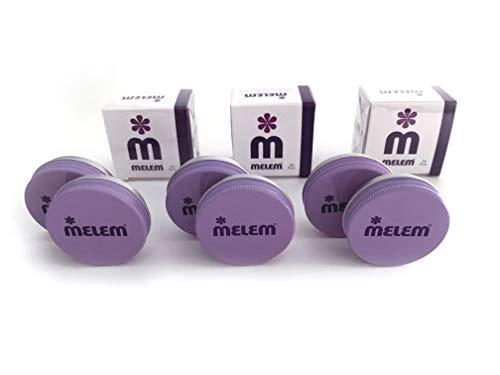 Melem Lanolin Lip Balm Set - Hydrating Moisturizer for Dry, Chapped Lips, 6 Mini Tins