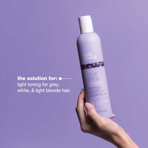 milk_shake Silver Shine Light Shampoo 10.1 Fl Oz - Neutralizes Yellow Brassiness & Adds Shine