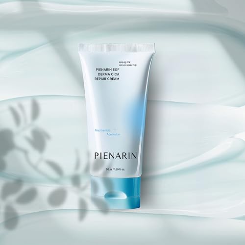 PIENARIN EGF Derma Cica Repair Cream, EGF Facial Moisturizer for Sensitive Skin, Redness & Barrier Repair | Korean Facial Moisturizer for Dry, Irritated Skin (1.69oz / 50ml)