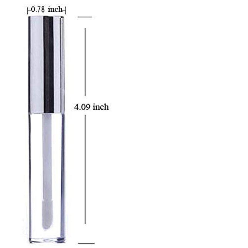 30pcs Lip Gloss Tubes Cute Set Lip Balm Empty Containers Refillable Lip Gloss Tubes with Wand Clear Plastic Lip Gloss Makeup Tool 10ml Bottle