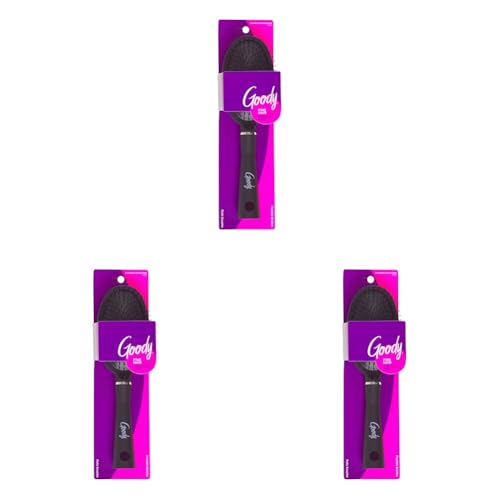 Goody Detangle It Oval Hair Brush - Black, Custom Style Detangler Brush with Flexible Bristles, Use as a Detangling Brush or Styling Hair Brush to Tackle Tangles & Knots, Brush for Fine Hair